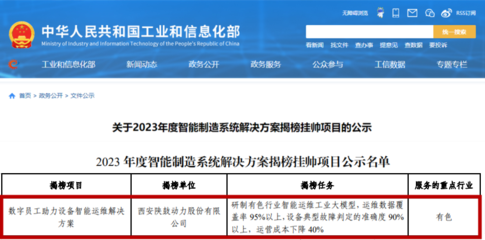 陜鼓方案入選工信部智能制造系統解決方案揭榜掛帥項目，引領供應鏈管理創新